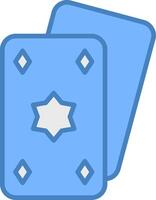 Poker Handcrafted Line Element vector