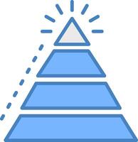 Pyramid Chart High-Tech UX Unit vector