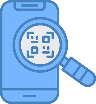 qr escanear web Listo unidad vector