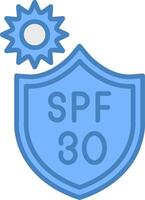 Spf 30 Refined Shape Symbol vector