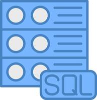 Sql Server Bright Color Symbol vector