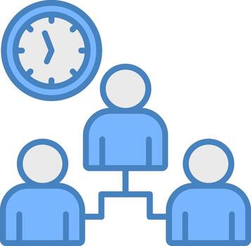 Teamwork Futuristic UI Element vector