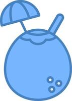 Coconut Compact Icon Fragment vector