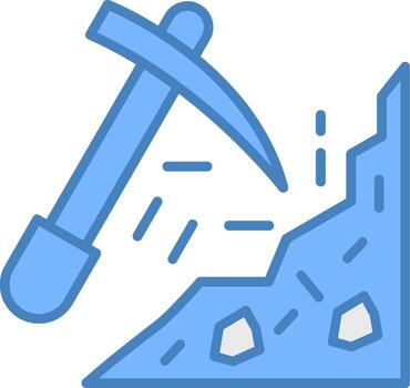 minería sólido Insignia objeto vector