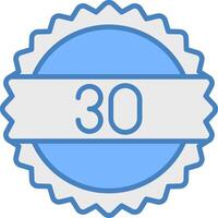 30 Days Advanced Line Graphic vector