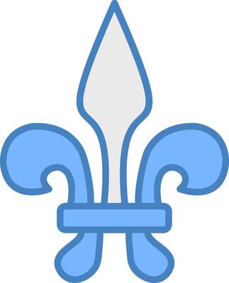 Fleur De Lis Isometric App Unit