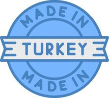 Made In Turkey Modern Grid Sketch vector