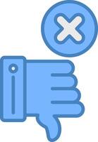 Dislike Digital Sketch Object vector