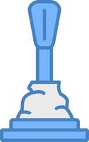 gear stick Responsive Web Emblem vector