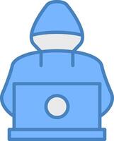 Hacker Color Block Symbol vector