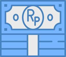 Indonesian Rupiah Soft Tone Object vector