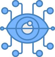 Iris Recognition Light Mode Badge vector