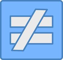 Not Equal Core UI Symbol vector