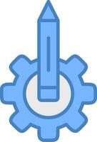 Work In Progress Conceptual App Symbol vector