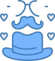 Fathers Day Sharp Outline Badge vector