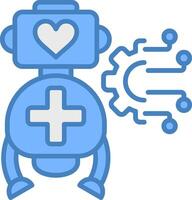 Robot Advanced Line Graphic vector