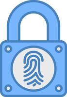 Smart Lock Solid UX Block vector