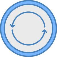Circular Arrow Seamless Interface Block vector