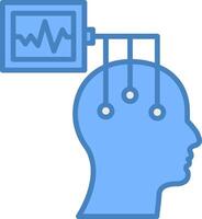 Electroencephalogram Bold Grid Emblem vector