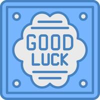Good Luck Refined Icon Sketch vector