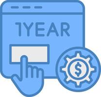 Subscription Business Model Simple Visual Module vector