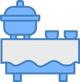 Buffet Iconic Grid Pattern vector