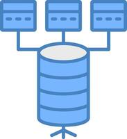 Data Model Flat Design Token vector