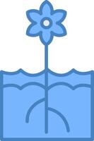 Efflorescence Cool Tone Object vector