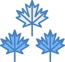 Maple Leaf Bold Grid Emblem vector