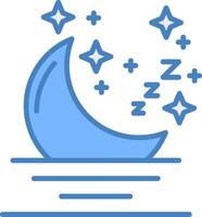 Moon Refined Shape Symbol vector