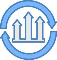Continuous Improvement Isometric App Unit vector