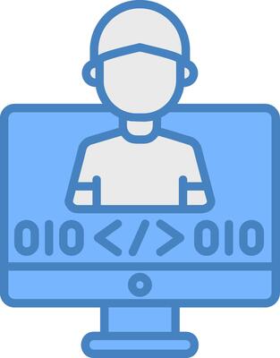 Programmer Flat Design Token