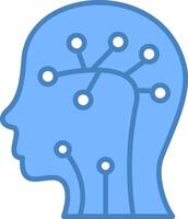 Neural Network Modern Grid Sketch vector