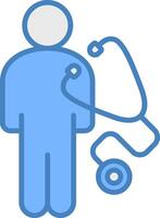 Regular Checkup Bright Tone Sketch vector