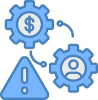 Risk Management Vibrant Web Token vector