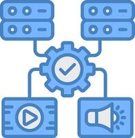 Digital Asset Management Sleek Visual Element vector
