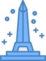 Obelisk Digital Sketch Object vector