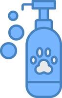 Pet Shampoo Isometric App Unit vector