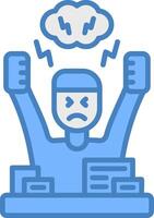 Angry Gradient Style Object vector