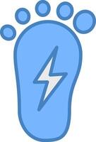 Foot Elegant App Emblem vector