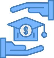 Scholarship Iconic Grid Pattern vector