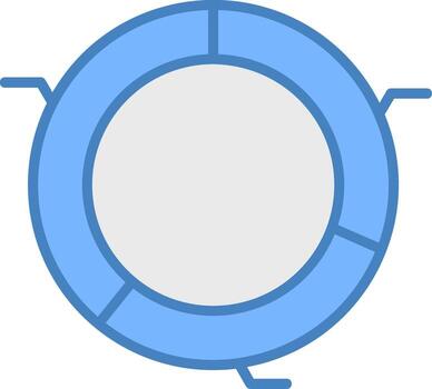 segmento compacto icono fragmento vector