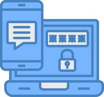 Authentication Solid Badge Object vector