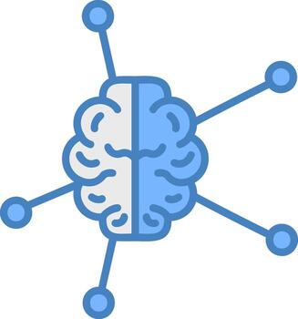 mente mapa núcleo ui símbolo vector