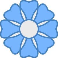 Cherry Blossom Futuristic UI Element vector