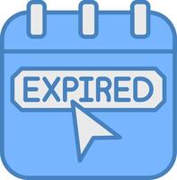 Expired Digital Sketch Object vector