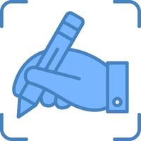 Handwriting Light Mode Badge vector