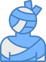 Mummy Soft Tone Object vector
