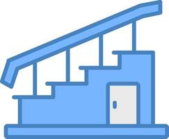 Stair Clean Shape Mark vector