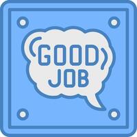 Good Job Monotone Visual Mark vector